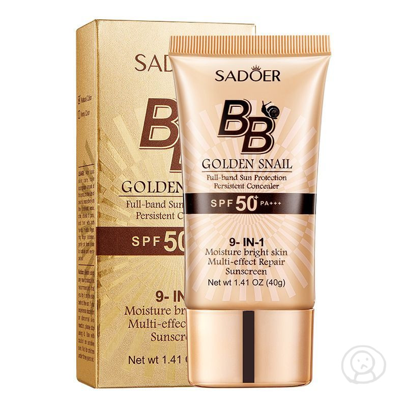 SADOER BB CREAM 黃金蝸牛防曬bb霜 粉底遮瑕修容