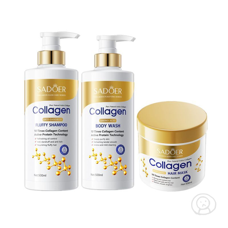SADOER collagen 骨膠原沐浴露 洗頭水 護髮素 髮膜