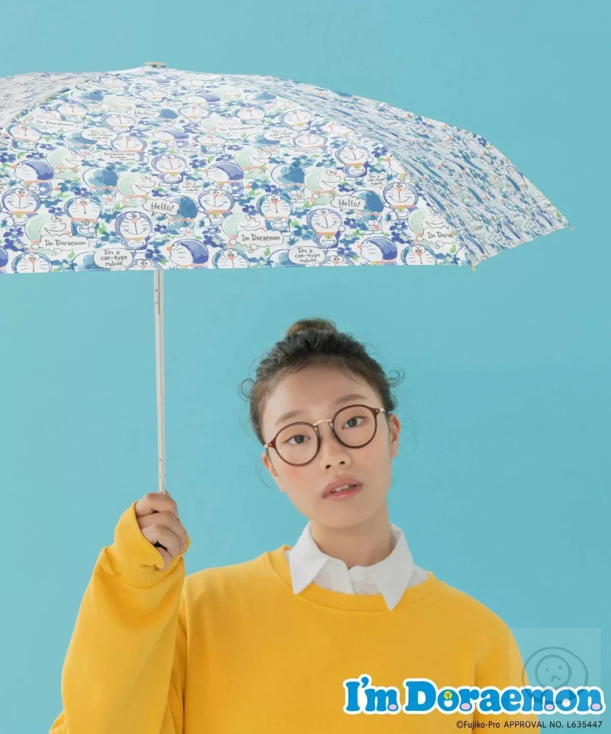 日本WPC聯名多啦A夢太陽傘 女士防紫外綫雨傘 口袋傘