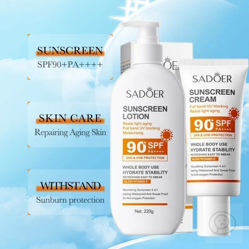 SADOER sunscreen cream 身體防曬乳液 清爽防紫外綫