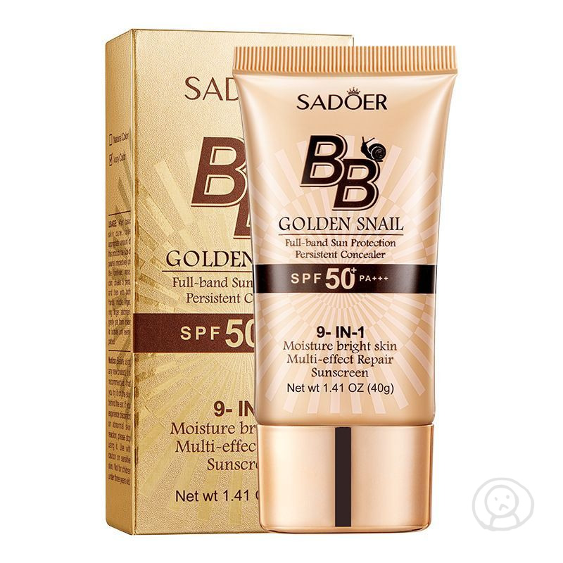 SADOER BB CREAM 黃金蝸牛防曬bb霜 粉底遮瑕修容