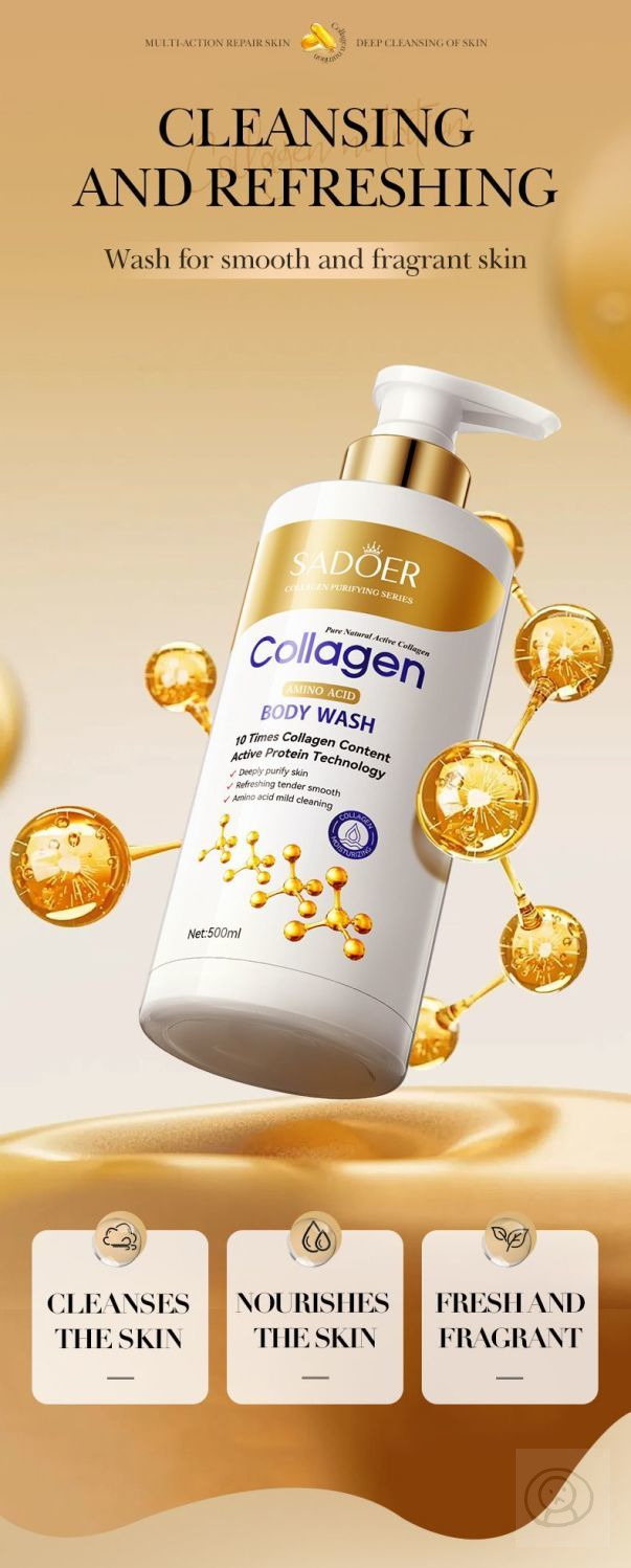 SADOER collagen 骨膠原沐浴露 洗頭水 護髮素 髮膜