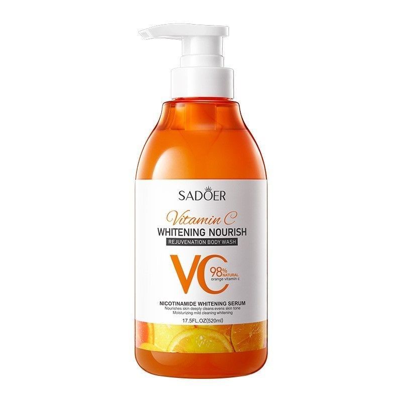 SADOER維他命C沐浴露大瓶520ml 美白滋潤保濕