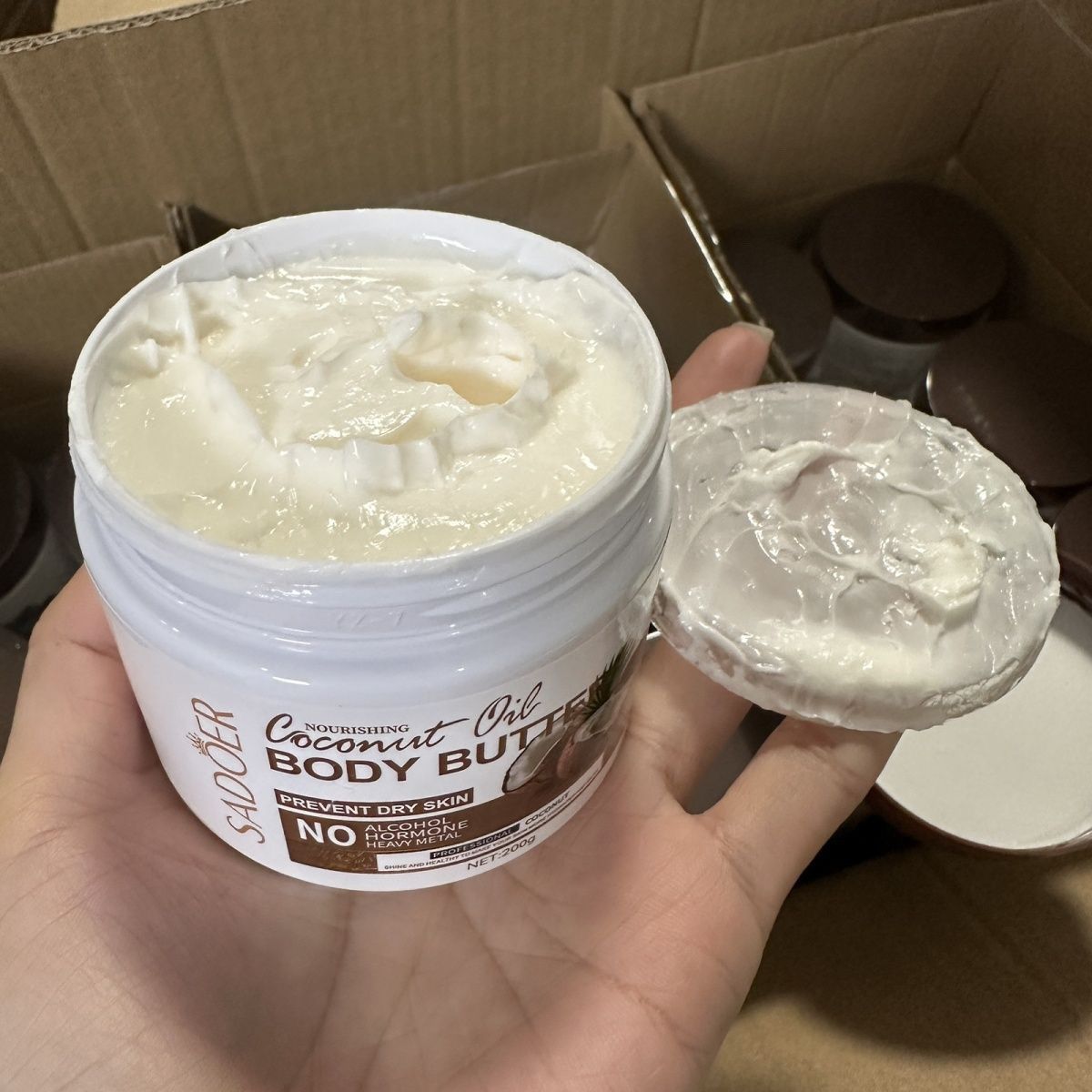 SADOER椰子油水潤身體乳椰子油潤膚乳