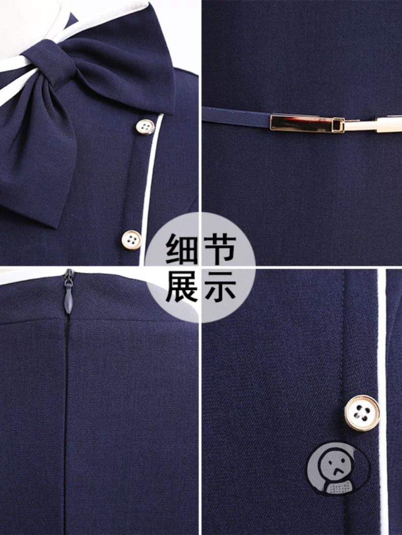 職業裝氣質女神範高端洋裝女夏短袖