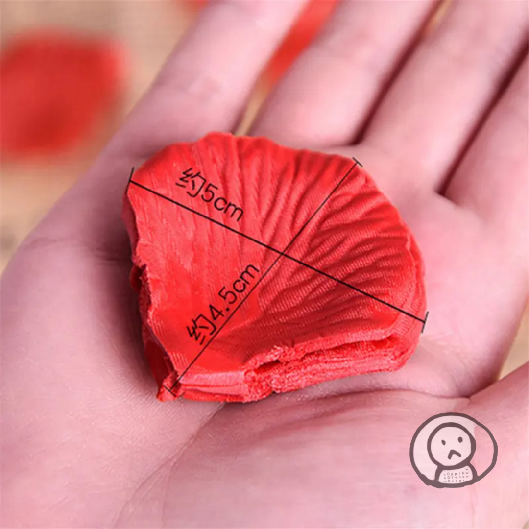 100片人造玫瑰花瓣 浪漫婚禮房間裝飾派對假花瓣