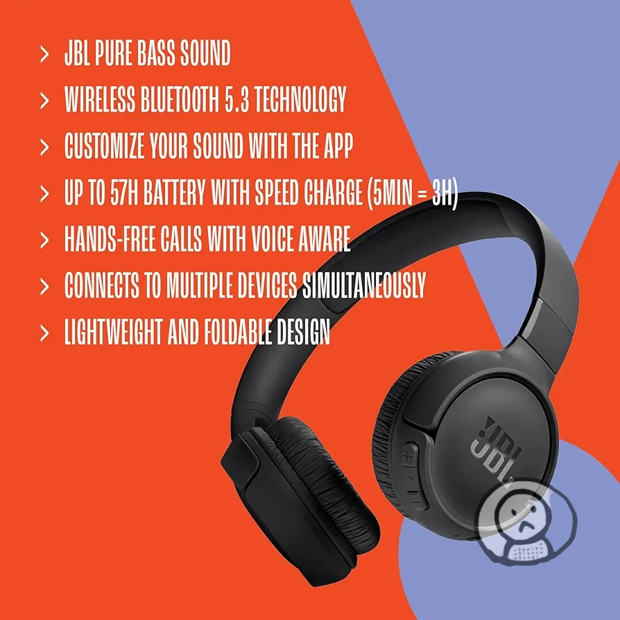 JBL TUNE 520BT 無線藍牙耳罩式耳機