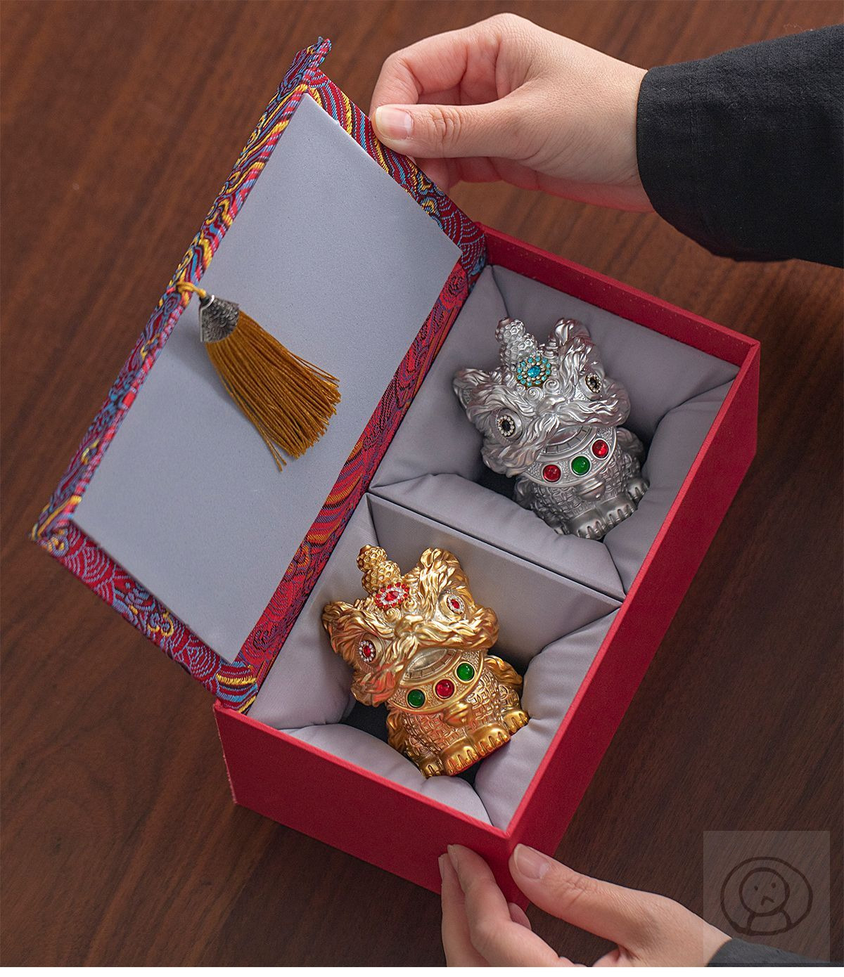 中國舞獅擺件 傳統工藝樹脂製成 裝飾品/禮品