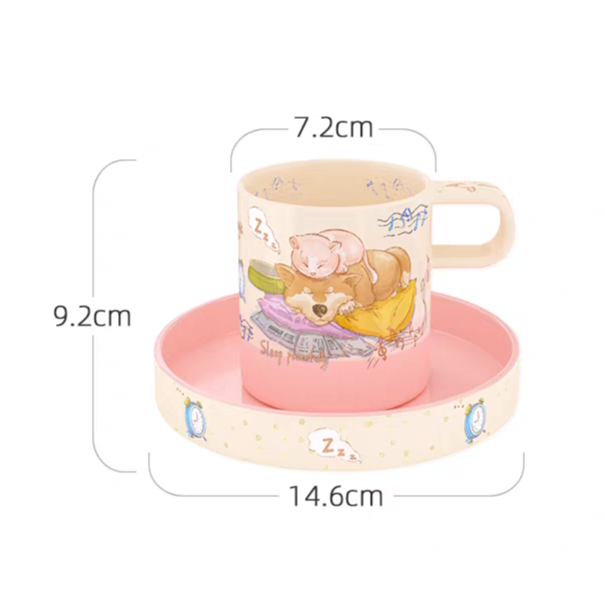 可愛動物咖啡杯碟套裝 耐高溫陶瓷杯 生日禮物