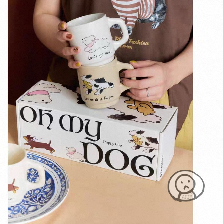 Oh my dog 原創可愛小狗馬克杯 陶瓷咖啡杯 水杯