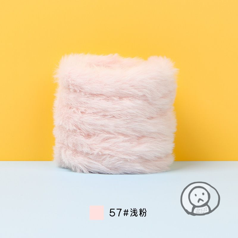 20mm兔毛絨扭扭棒 毛茸茸手工藝品 20mm 可愛趣味 DIY玩具 家居裝飾 幼兒園教材