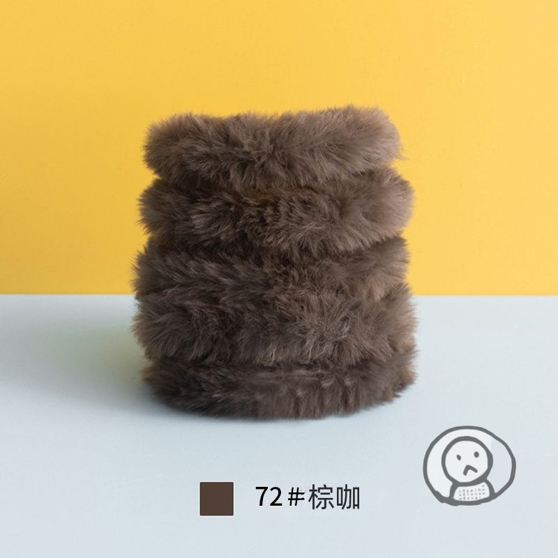 20mm兔毛絨扭扭棒 毛茸茸手工藝品 20mm 可愛趣味 DIY玩具 家居裝飾 幼兒園教材