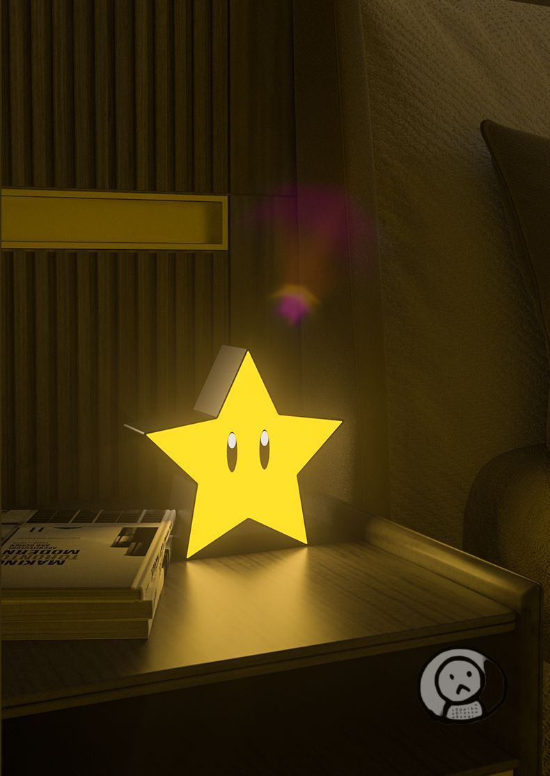 無敵星星燈 充電發聲小夜燈 小朋友裝飾玩具