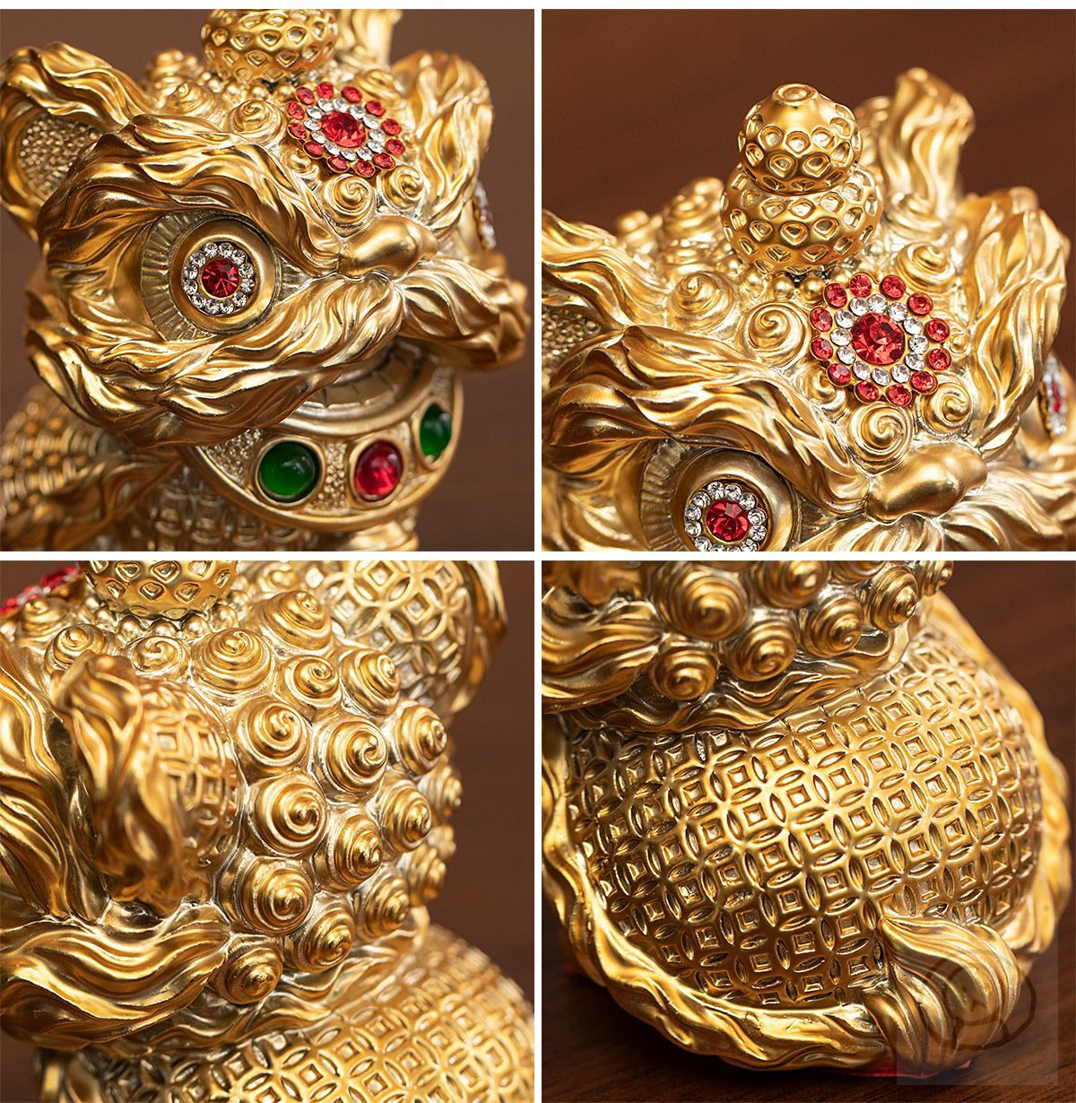 中國舞獅擺件 傳統工藝樹脂製成 裝飾品/禮品