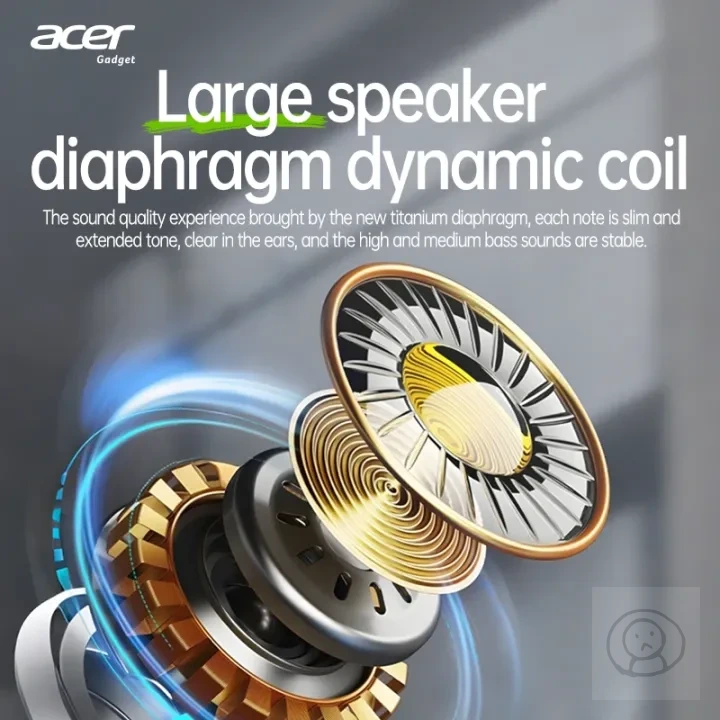 Acer/宏碁藍牙耳機無線運動雙耳迷你降噪新正品高音質