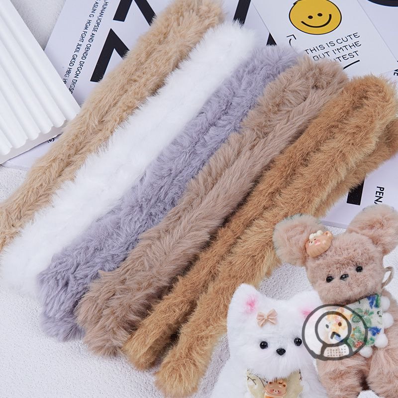 20mm兔毛絨扭扭棒 毛茸茸手工藝品 20mm 可愛趣味 DIY玩具 家居裝飾 幼兒園教材