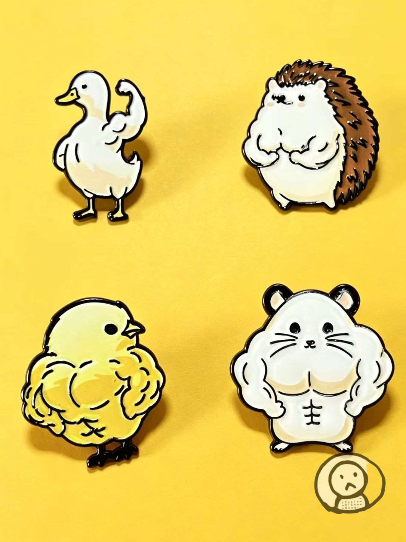大隻肌肉動物胸針 別針 可愛配件飾品