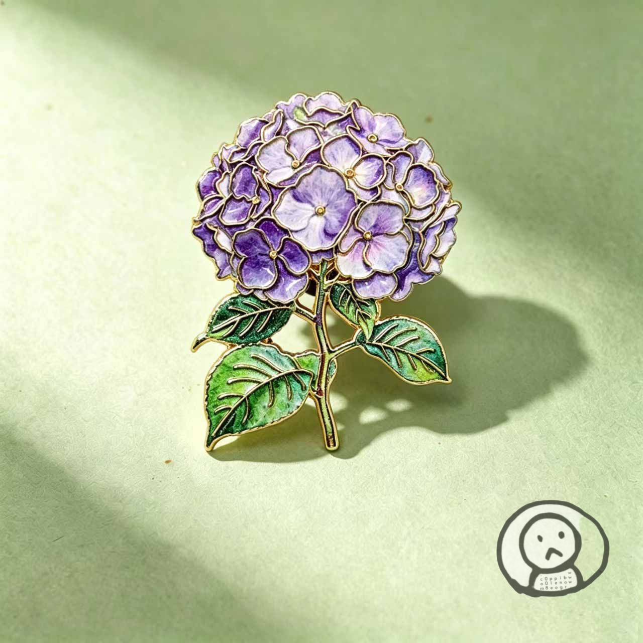 繡球花金屬胸針 別針 衣服手袋飾品配件