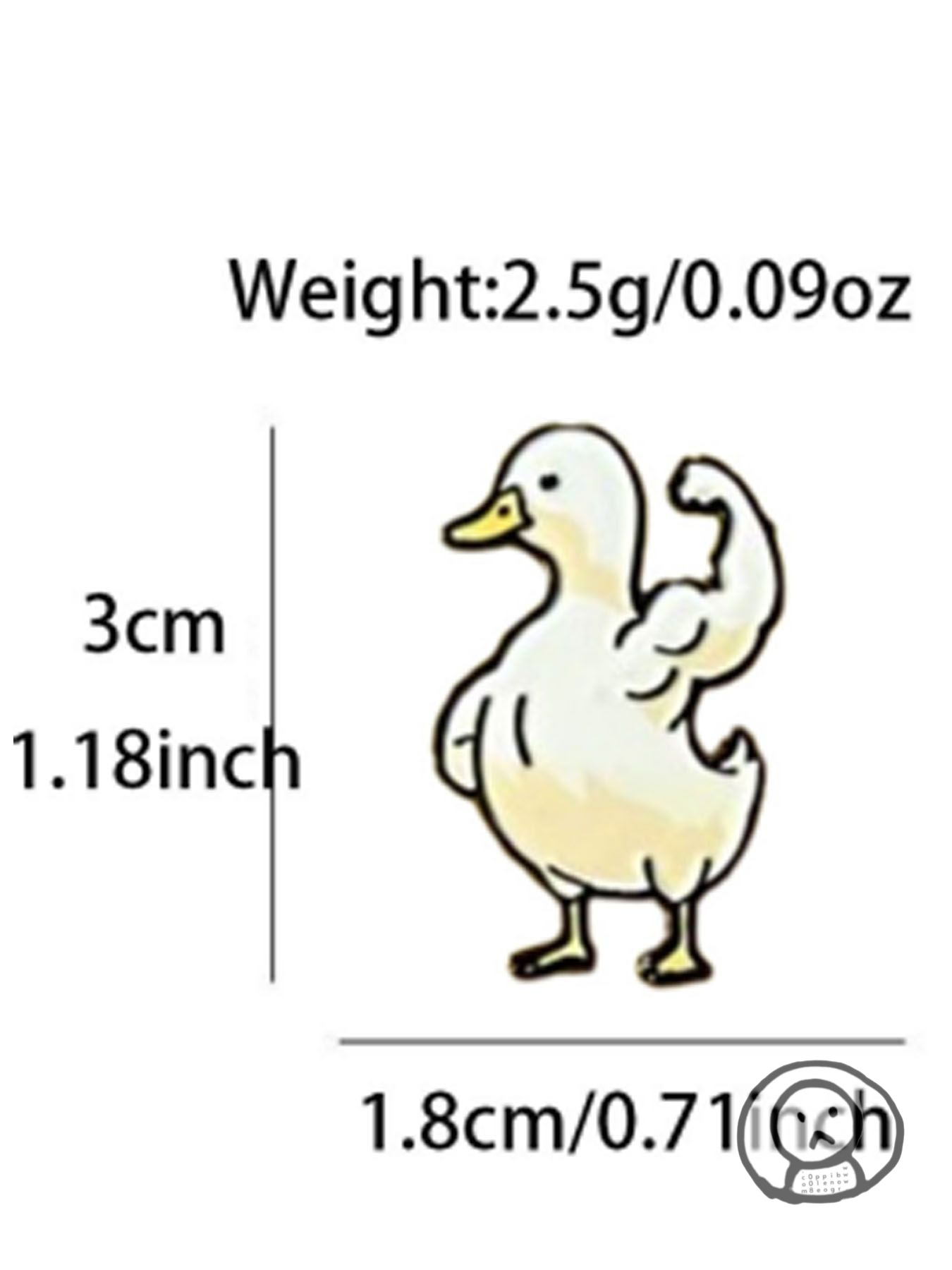 大隻肌肉動物胸針 別針 可愛配件飾品