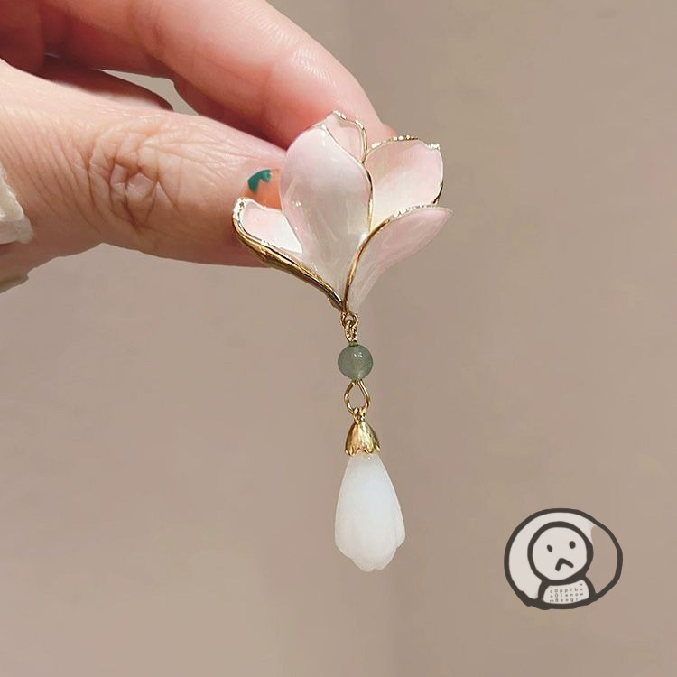 玉蘭花胸針 別針 胸花