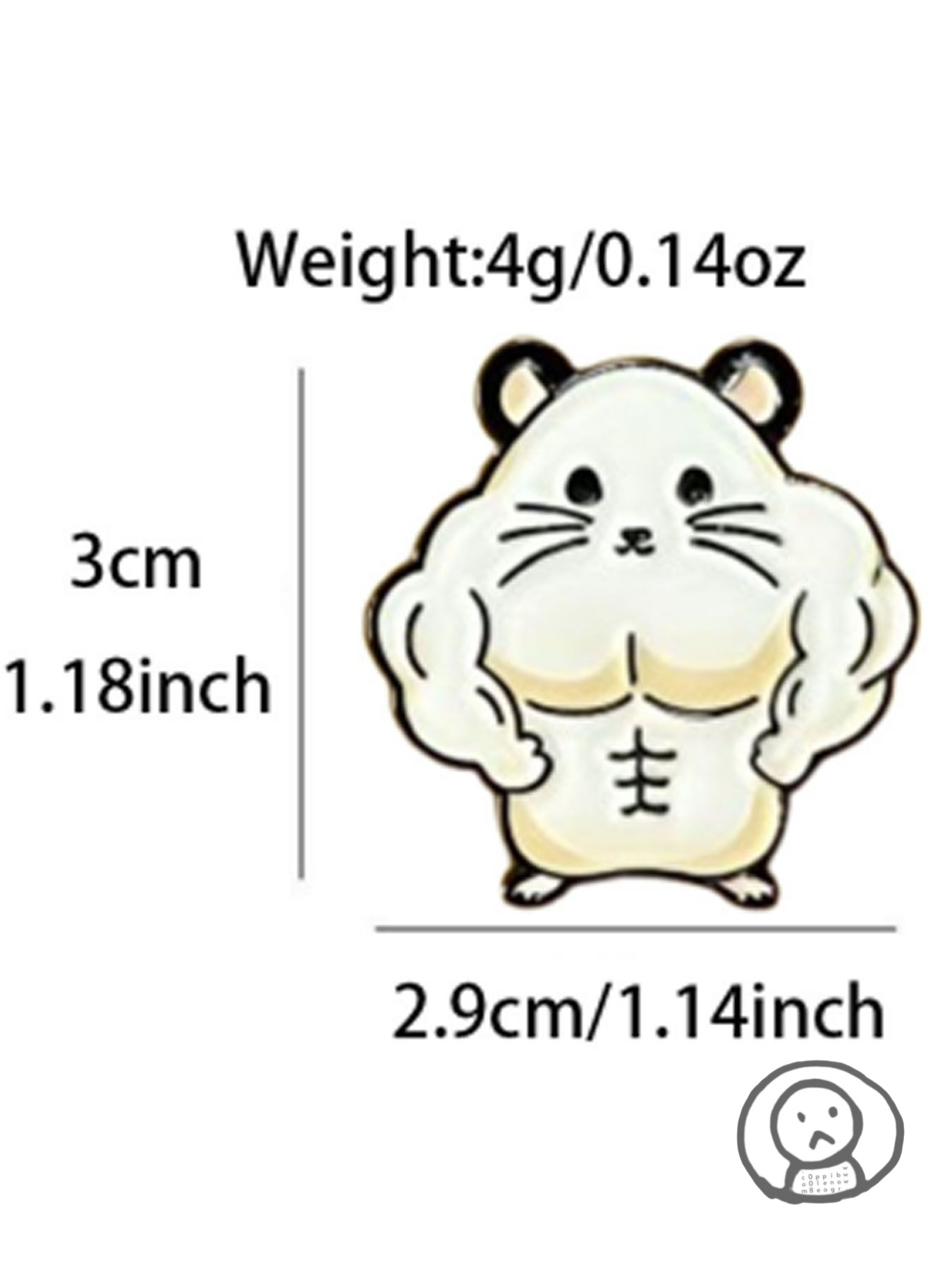 大隻肌肉動物胸針 別針 可愛配件飾品