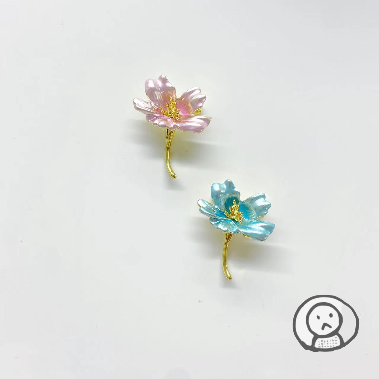 精緻花朵金屬胸針 別針 衣服手袋飾品配件