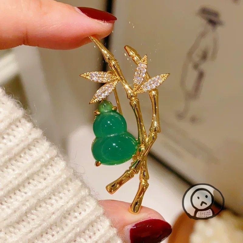 竹子葫蘆金屬胸針 別針 絲巾扣 衣服手袋飾品（複製）