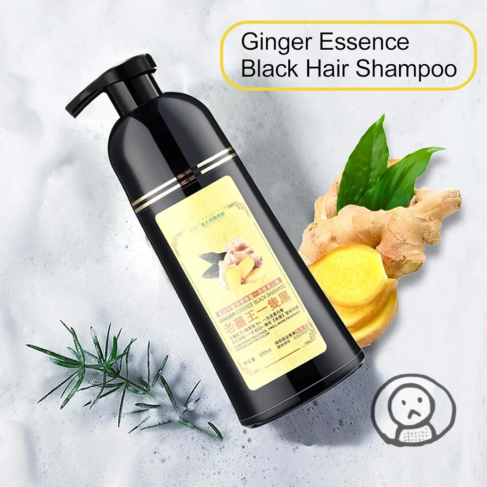 5分鐘 MOKERU GINGER 黑色生姜染髮洗頭水 500 毫升