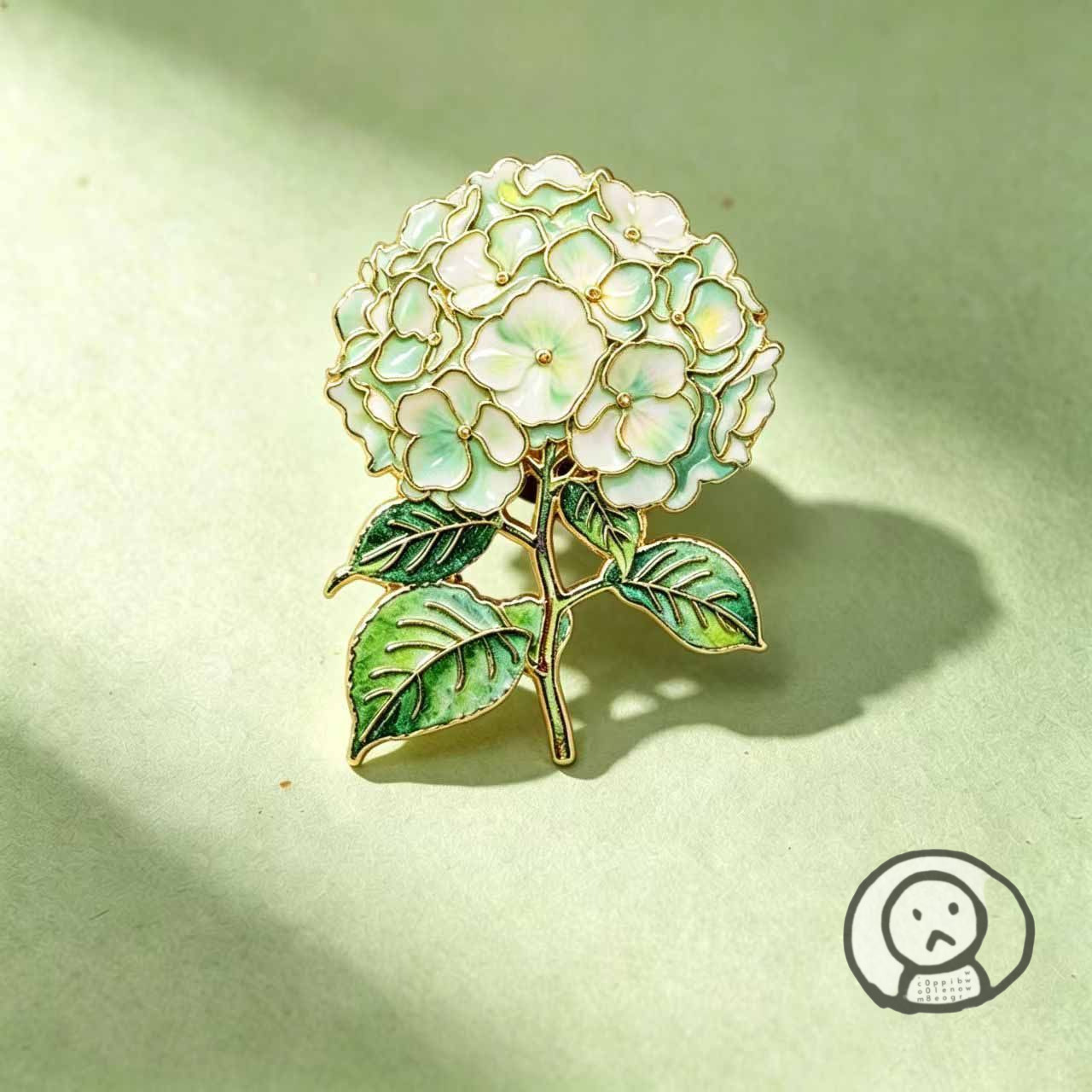 繡球花金屬胸針 別針 衣服手袋飾品配件