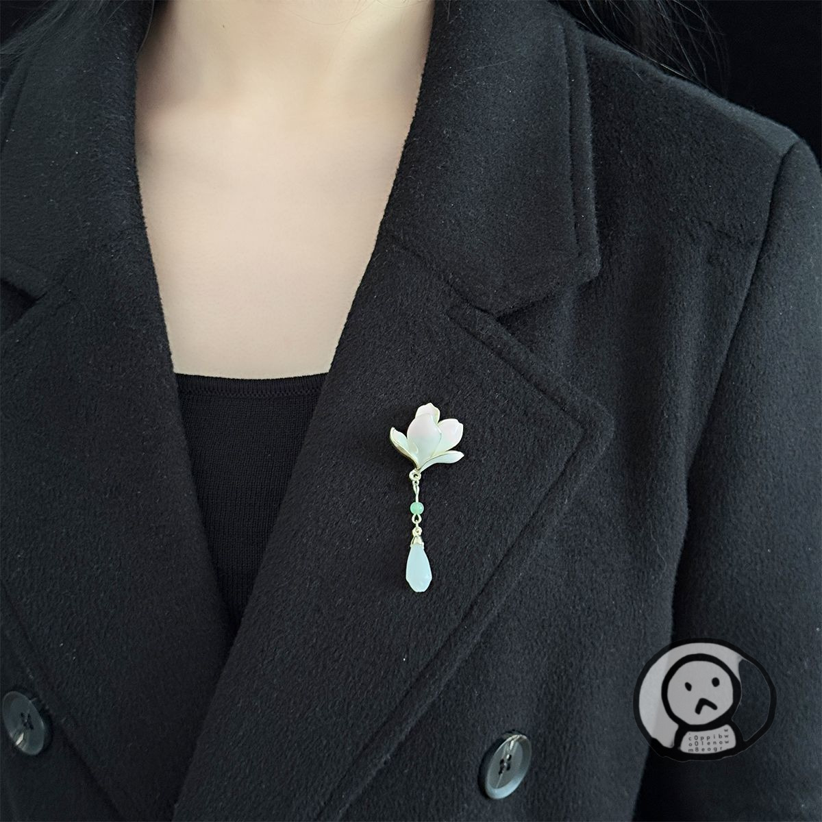 玉蘭花胸針 別針 胸花