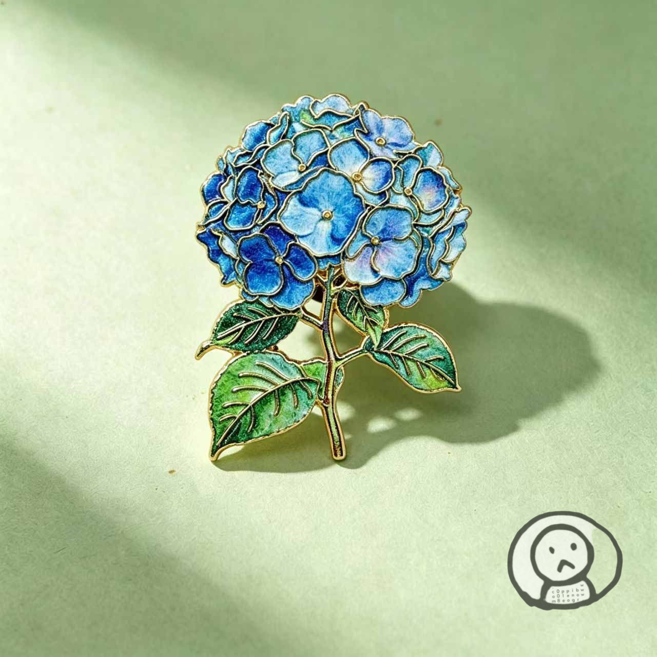 繡球花金屬胸針 別針 衣服手袋飾品配件