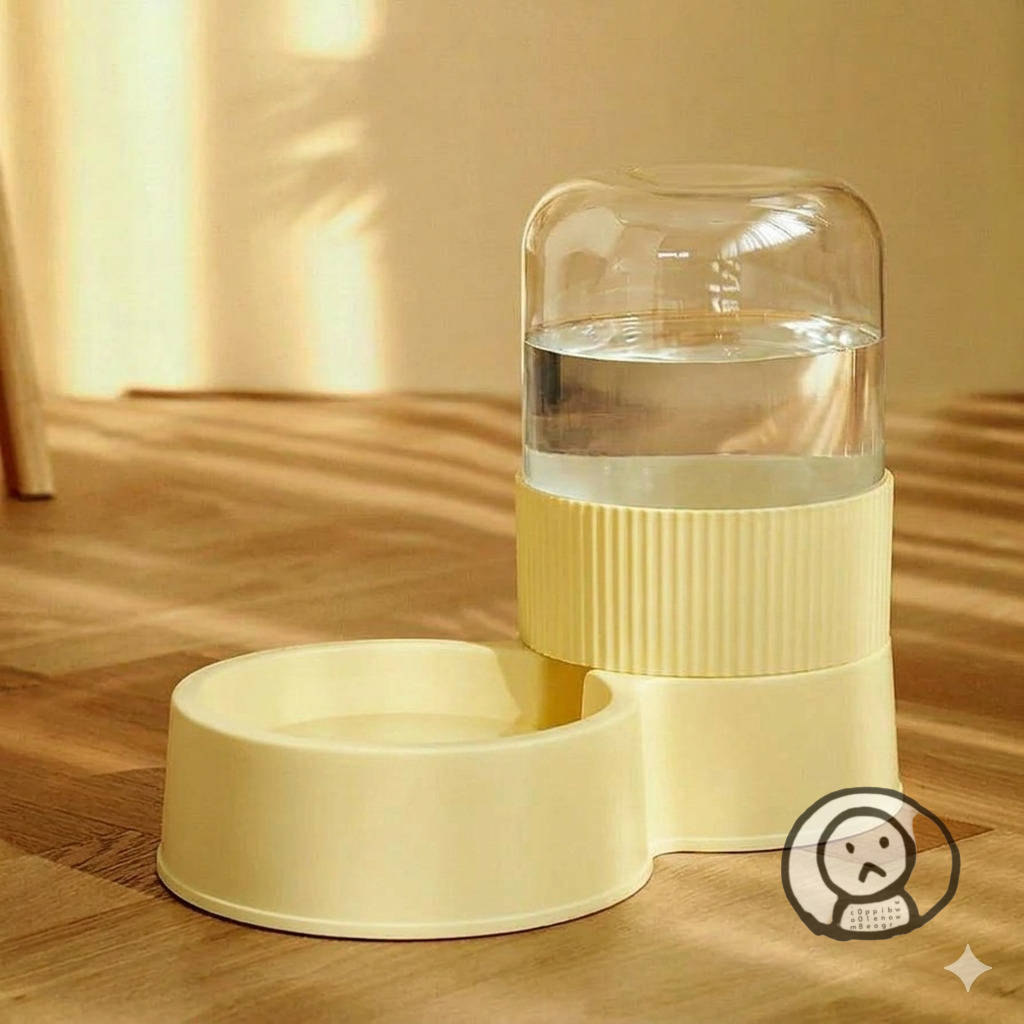 寵物重力自動餵食飲水機組 2.1L大容量 BPA-Free 貓狗通用
