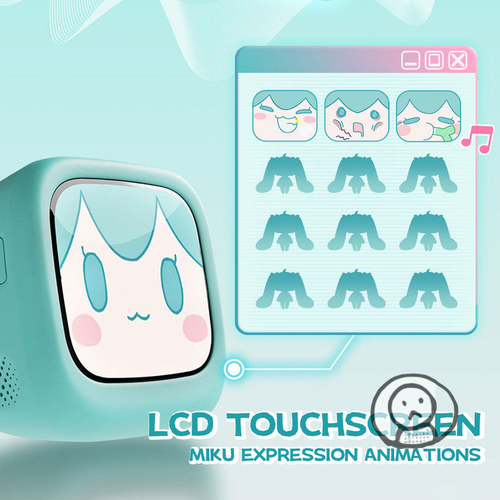 初音未來 CUBE FACE 智能屏真無線藍牙耳機
