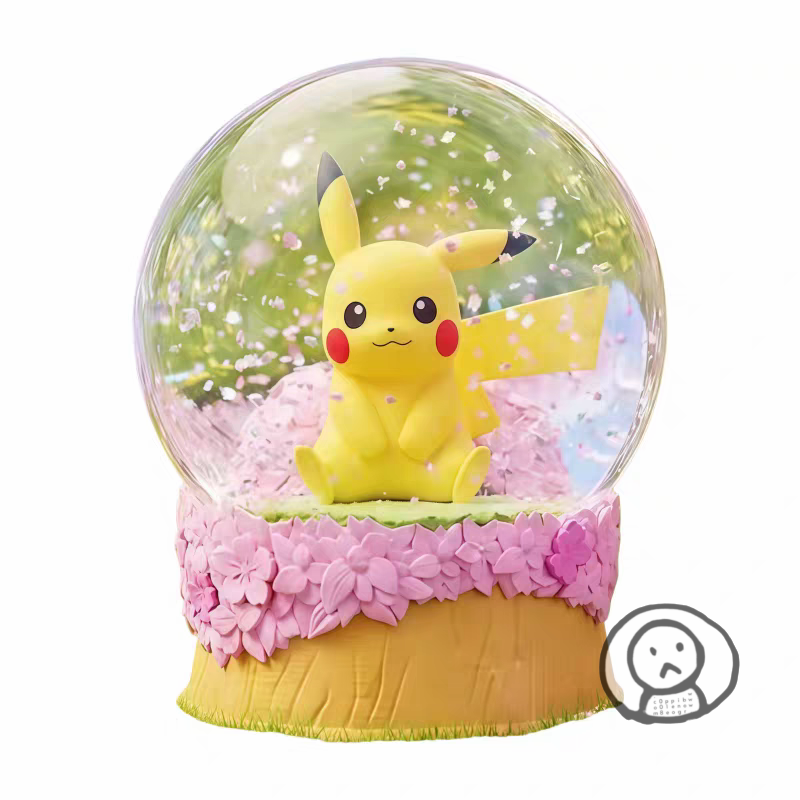 寶可夢 Pokémon 自然野趣四季夢幻水晶球擺件 比卡超 盒玩