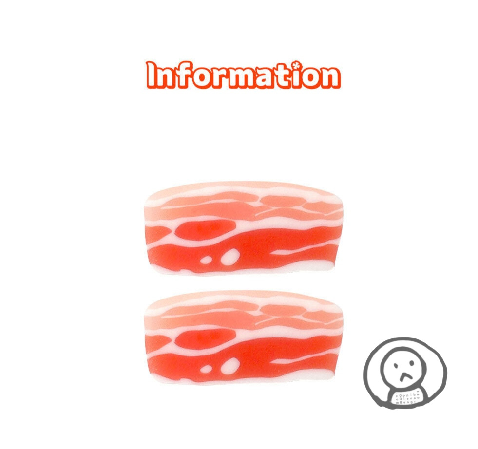 肥瘦相間但完全沒有熱量的韓式生五花肉造型橡皮擦