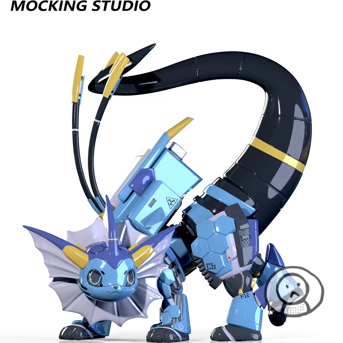 MarcusHii聯名Pokémon 機械水伊布 拼搭GK模型手辦 玩具收藏