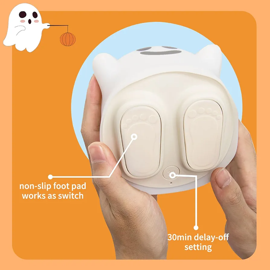 aibo 療癒系可愛小幽靈 LED 夜燈 USB充電式