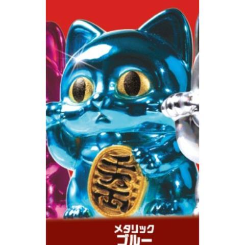 閃耀金屬光澤「鋼鐵招財貓」桌上開運小貓咪