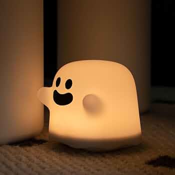 aibo 療癒系可愛小幽靈 LED 夜燈 USB充電式